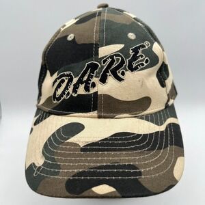 DARE Camouflage Camo Hat‎ Cap Embroidered Logo One Size Adjustable Adult